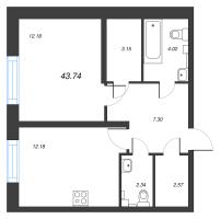 1 ккв № 5 Корп.: 5 , Секция 1  в ЖК БелАрт