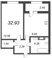 1 ккв № 368 Корп.: 4 , Секция 3  в ЖК БелАрт