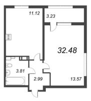1 ккв № 179 Корп.: 4 , Секция 1  в ЖК БелАрт
