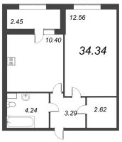 1 ккв № 286 Корп.: 4 , Секция 3  в ЖК БелАрт