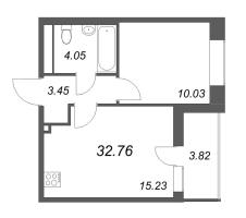 2 ккв (Евро) № 514 Корп.: 2.1 , Секция 4  в ЖК Бионика заповедная