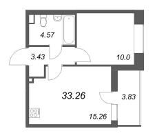 2 ккв (Евро) № 399 Корп.: 2.1 , Секция 4  в ЖК Бионика заповедная