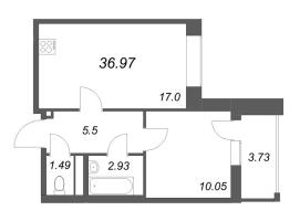 2 ккв (Евро) № 112 Корп.: 2.5 , Секция 1  в ЖК Бионика заповедная