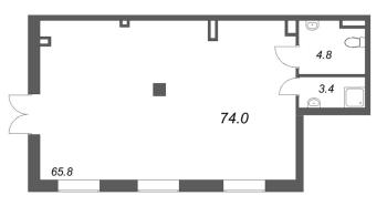 К. пом № 1-н Корп.: 1 , Секция 1  в ЖК Большая Охта