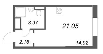 Студия № 439 Корп.: 7 , Секция 6  в ЖК Цивилизация на неве