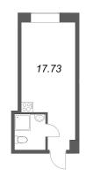 Студия № 306 Корп.: 1 , Секция 1  в ЖК Димитрова, 4