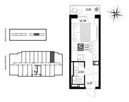Студия № 246 Корп.: 4 , Секция 2  в ЖК Догма Юкки