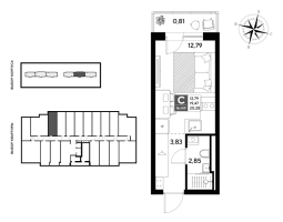 Студия № 149 Корп.: 4 , Секция 2  в ЖК Догма Юкки