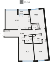 4 ккв (Евро) № 276 Корп.: 1 , Секция 8  в ЖК Дом Регенбоген