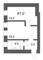 2 ккв (Евро) № 26 Корп.: 1.5-7 , Секция 5  в ЖК Дом купца Злобина