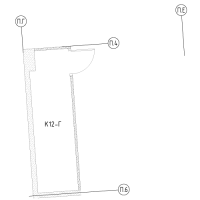 Кладовка № К12-Г Корп.: 1 Уч. 28 , Секция 1  в ЖК Domino Premium