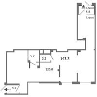 К. пом № В-3-4 Дом: 28 Корп.: 1 , Секция 4  в ЖК Domino