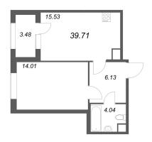 2 ккв (Евро) № 181 Корп.: 2.4 , Секция 8  в ЖК Дубровский