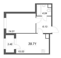 2 ккв (Евро) № 153 Корп.: 2.4 , Секция 7  в ЖК Дубровский