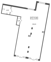 К. пом № НП21 Корп.: 4.1 , Секция 11  в ЖК Дворцовый фасад