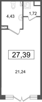 К. пом № НП2 Корп.: 5.3 , Секция 1  в ЖК Дворцовый фасад