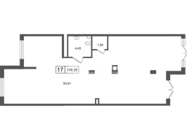 К. пом № НП17 Корп.: 3.4 , Секция 5  в ЖК Дворцовый фасад
