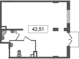 К. пом № НП409 Корп.: 1.3 , Секция 5  в ЖК Дворцовый фасад