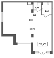 К. пом № НП1 Корп.: 3.3 , Секция 1  в ЖК Дворцовый фасад