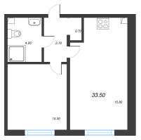 2 ккв (Евро) № 362 Корп.: 1 , Секция 2  в ЖК Дыбенко Парк