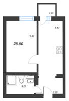 1 ккв № 9 Корп.: 1 , Секция 1  в ЖК ЭКО Квартал NEGA