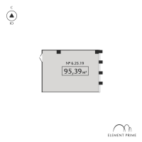 К. пом № 6.25.19 Корп.: 1 , Секция 3  в ЖК ELEMENT PRIME