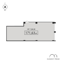 К. пом № 7.28.20 Корп.: 1 , Секция 3  в ЖК ELEMENT PRIME