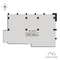 К. пом № 7.28.17 Корп.: 1 , Секция 3  в ЖК ELEMENT PRIME