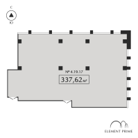 К. пом № 4.19.17 Корп.: 1 , Секция 3  в ЖК ELEMENT PRIME