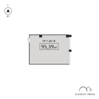 К. пом № 7.28.18 Корп.: 1 , Секция 3  в ЖК ELEMENT PRIME