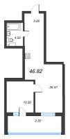 1 ккв № 20 Корп.: 1.3 , Секция 1  в ЖК Эко Квартал Гармония