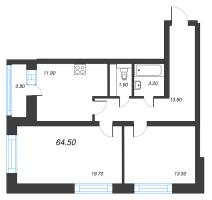 2 ккв № 28 Корп.: 1.1 , Секция 1  в ЖК Эко Квартал Гармония