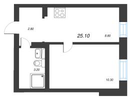1 ккв № 167 Корп.: 1 , Секция 5  в ЖК Эко Квартал Нега