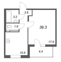 1 ккв № 66 Корп.: 1 , Секция 4  в ЖК Экография