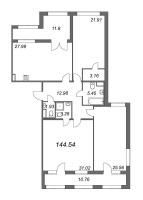 4 ккв (Евро) № 31 Корп.: 2 , Секция 2  в ЖК FAMILIA
