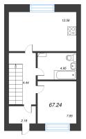 3 ккв № 2 Корп.: 5 , Секция 5  в ЖК Фёдоровское