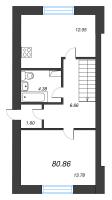 4 ккв № 1 Корп.: 2 , Секция 2  в ЖК Фёдоровское