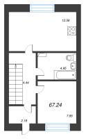 3 ккв № 2 Корп.: 15 , Секция 15  в ЖК Фёдоровское