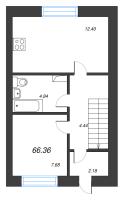 3 ккв № 3 Корп.: 3 , Секция 3  в ЖК Фёдоровское