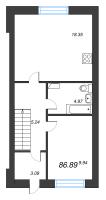 3 ккв № 4 Корп.: 31 , Секция 31  в ЖК Фёдоровское