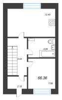 3 ккв № 4 Корп.: 5 , Секция 5  в ЖК Фёдоровское