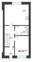 3 ккв № 4 Корп.: 2 , Секция 2  в ЖК Фёдоровское