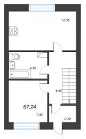 3 ккв № 7 Корп.: 31 , Секция 31  в ЖК Фёдоровское