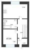 3 ккв № 3 Корп.: 6 , Секция 6  в ЖК Фёдоровское