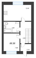 3 ккв № 6 Корп.: 3 , Секция 3  в ЖК Фёдоровское