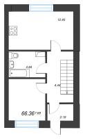 3 ккв № 6 Корп.: 1 , Секция 1  в ЖК Фёдоровское