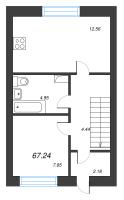 3 ккв № 3 Корп.: 31 , Секция 31  в ЖК Фёдоровское