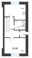 4 ккв № 4 Корп.: 21 , Секция 21  в ЖК Фёдоровское