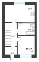 3 ккв № 7 Корп.: 3 , Секция 3  в ЖК Фёдоровское