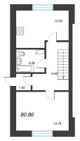 4 ккв № 1 Корп.: 1 , Секция 1  в ЖК Фёдоровское